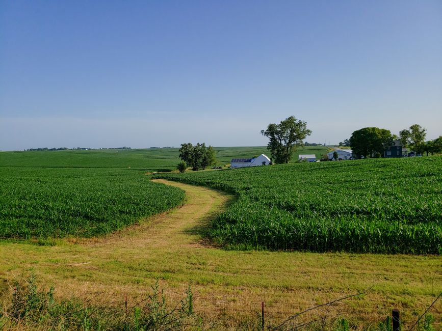 Rural farmland in Dubuque County, Iowa